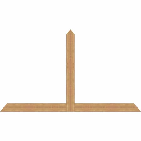 Ekena Millwork Portland Timber Gable Bracket, Western Red Cedar, 96"W x 56"H x 1 1/2"D x 5 1/2"F, 14/12 Pitch GBW096X56X0206POR00SWR